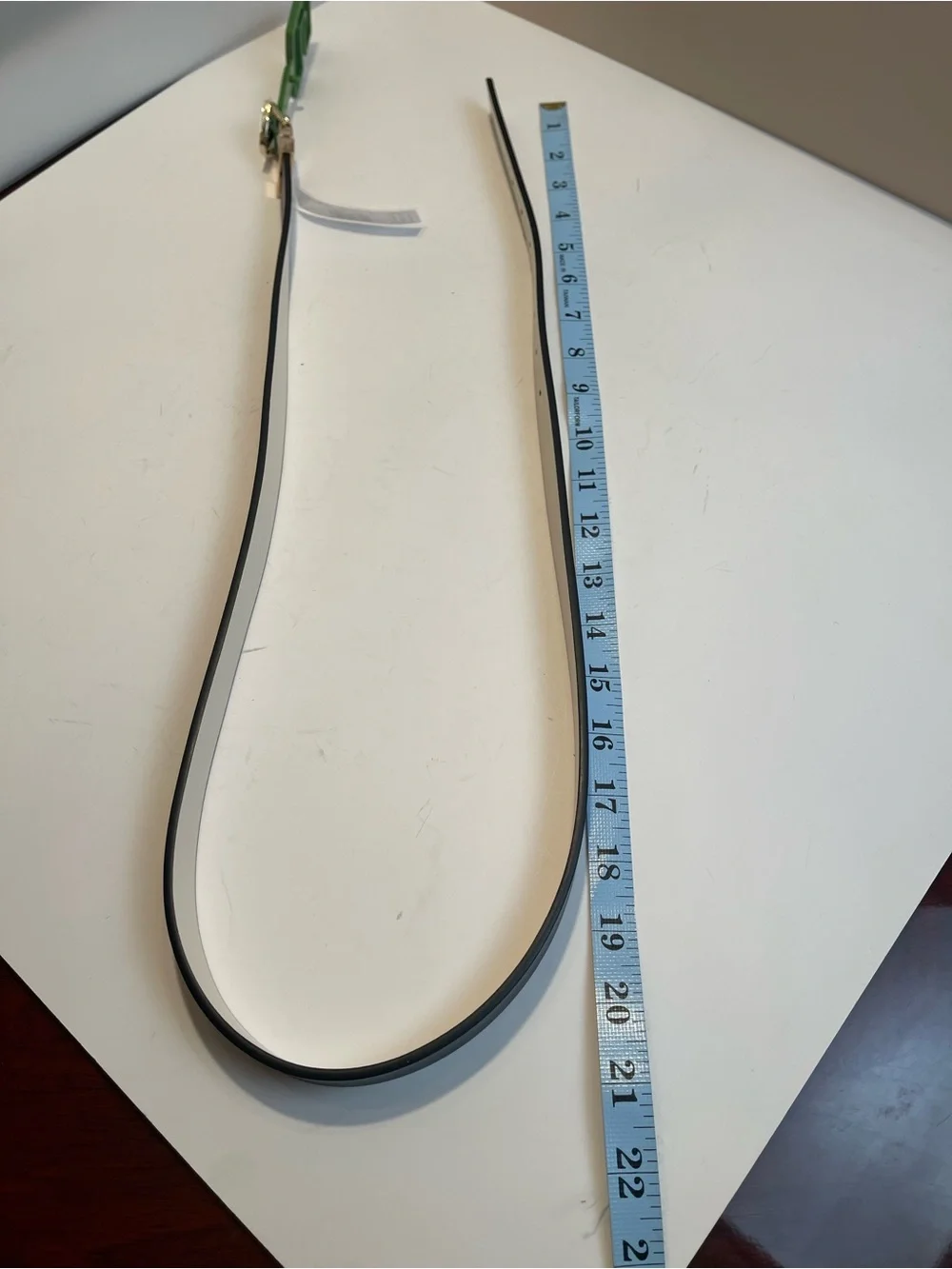 Kate Spade New York Black White Reversible Leather Heart Buckle Belt Size L NWT